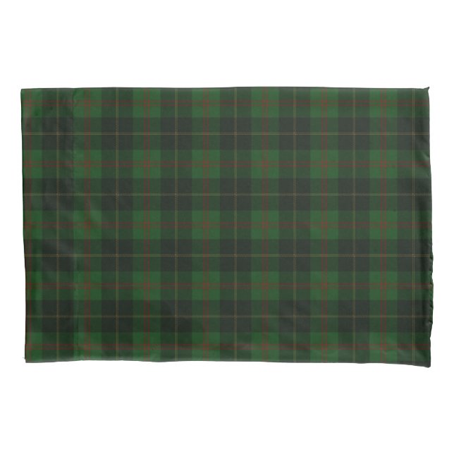 Green Tartan Plaid Scottish Pattern Pillow Case (Front)
