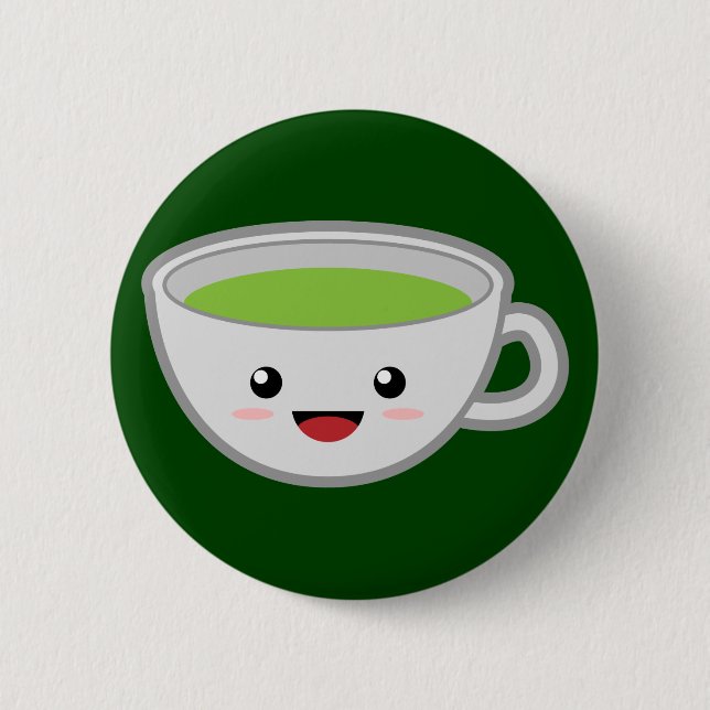 Green Tea Button (Front)