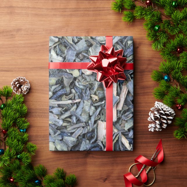 Green tea leaves texture wrapping paper (Holiday Gift)