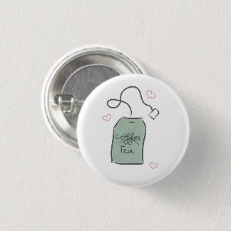 Green Tea Lover - Pin-up Round Badge Button