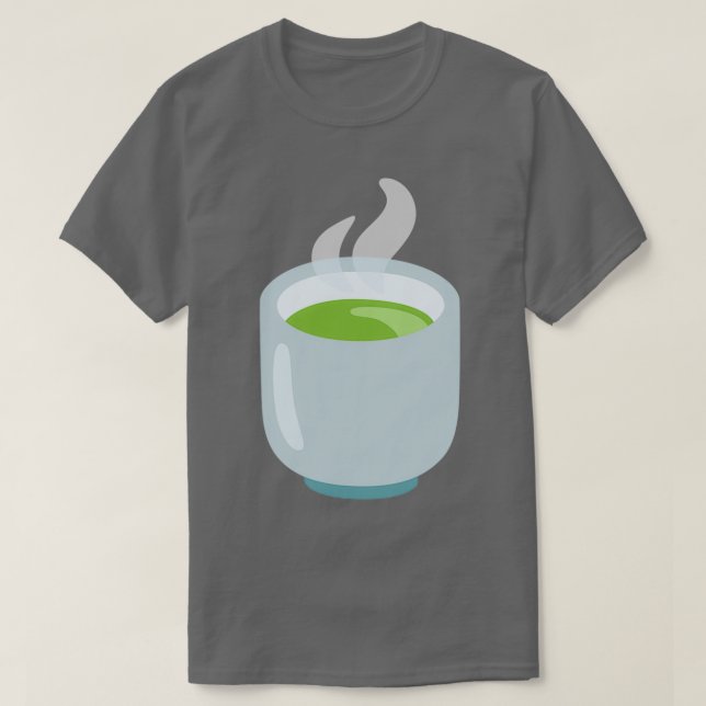 Green Tea Matcha Green Tea Teacup Without Handle T-Shirt (Design Front)
