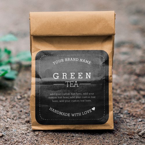 Green Tea Product Label Stickers Packaging