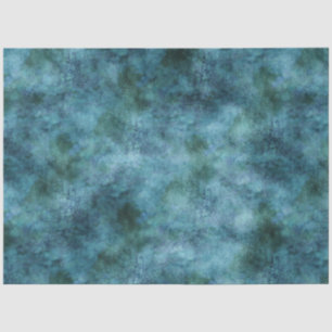 Green Teal Aqua Blue Earth Marble Abstract Tissue Paper