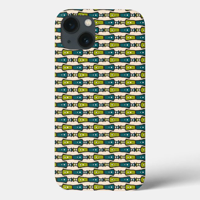 Green Teal Black Cream Tribal Case-Mate iPad Case (Back)