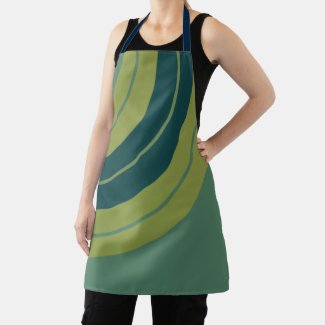Green Teal Blue Abstract Geometric Pattern