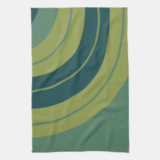 Green Teal Blue Abstract Geometric Pattern