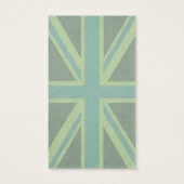 Green Teal Keep Calm And Your Text Union Jack (Back)