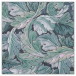 Green &amp; Teal Morris Leaves Fabric