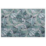 Green &amp; Teal Morris Leaves Fabric