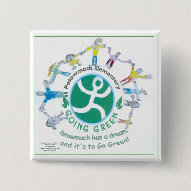 green team badge button (Front)