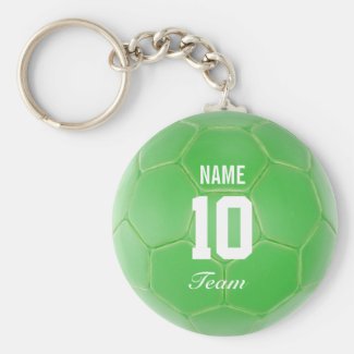 Green Team Soccer Ball Personalized Name