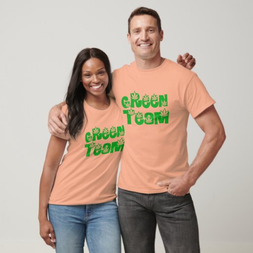 Green team weed lovers t_shirt design