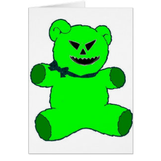 Green Teddy Cards