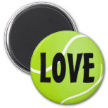 Green Tennis Ball Love Magnet at Zazzle