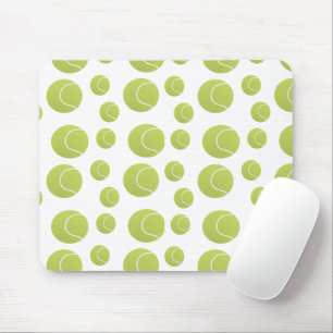 Green tennis balls pattern mouse pad