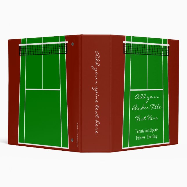 Green Tennis Court Design Binder (Background)
