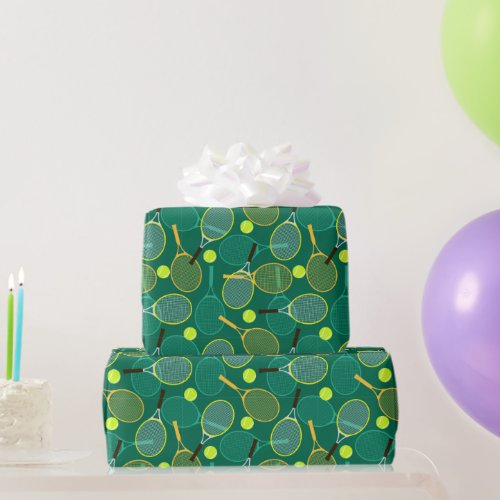 Green Tennis  Wrapping Paper