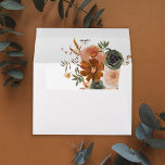 Green & Terra Cotta Floral Envelope<br><div class="desc">Complete your wedding,  graduation,  or party suite with your Green & Terra Cotta Floral envelopes.  Add your address or order blank and get address labels to complete the look.</div>