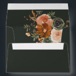 Green & Terra Cotta Floral Envelope - Green<br><div class="desc">Complete your wedding,  graduation,  or party suite with your Green & Terra Cotta Floral envelopes.  Add your address or order blank and get address labels to complete the look.</div>