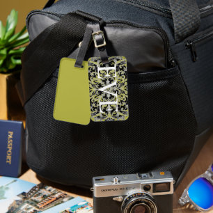 Green Terra Verde Acrylic Luggage Tag