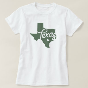 Green Texas Heart T-Shirt