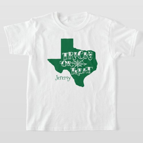 Green Texas Trick or Treat T_Shirt