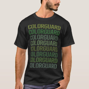 Green Text Color Guard Colorguard T-Shirt