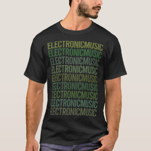 Green Text Electronic Music T-Shirt