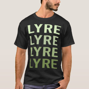 Green Text Lyre T-Shirt