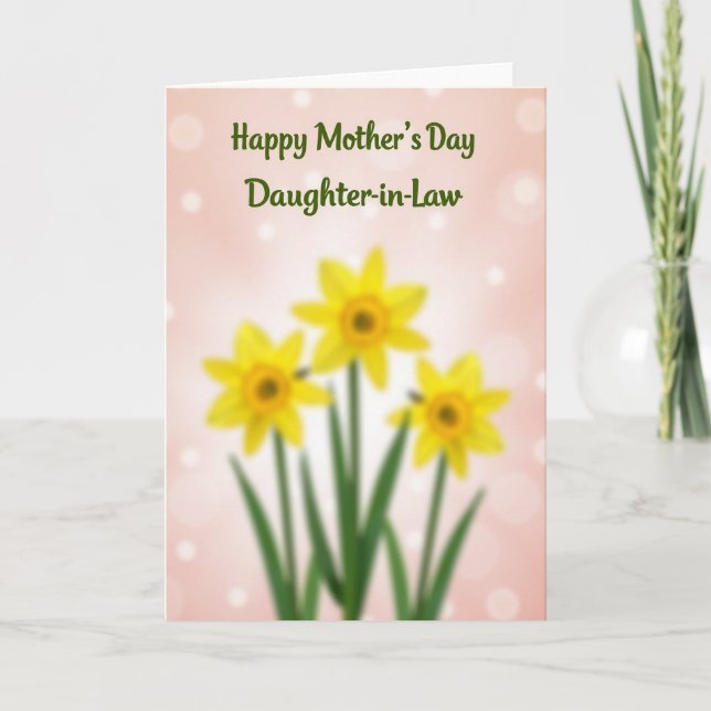 Green Text Mothers Card (Front)