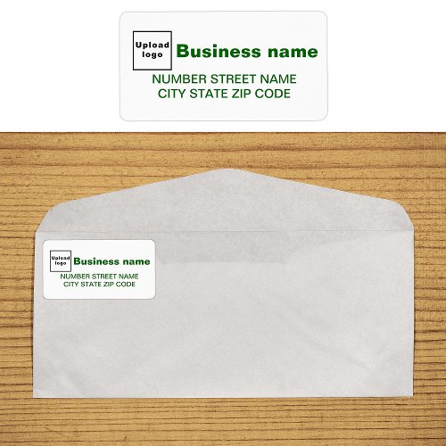 Green Texts Business Address Label
