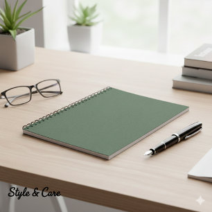 Green Texture  6.5" x 8.75" Classic Notebook