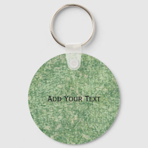 Green Textured Background by Shirley Taylor Keychain