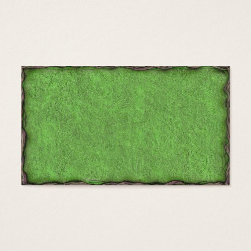 Green Textured Card with Border Business Card Template