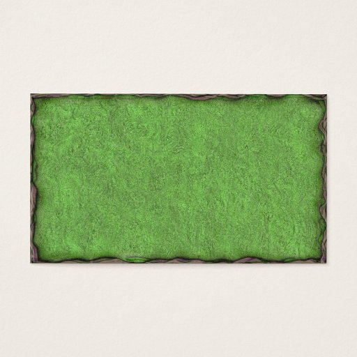 Customizable Green Textured Card with Border Business Card Template