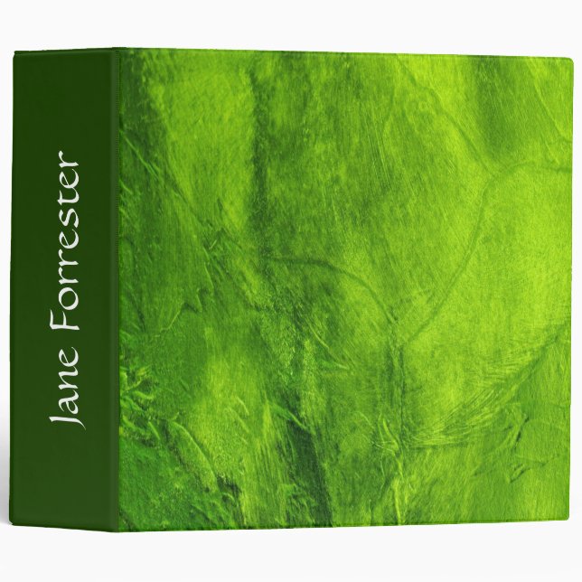 Green Textured Personal Binder (Front/Spine)
