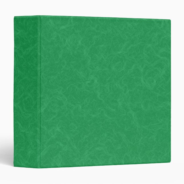 Green textured surface with  swirling pattern 3 ring binder (Front/Spine)
