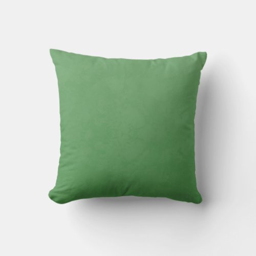 Green Textured Throw Pillow