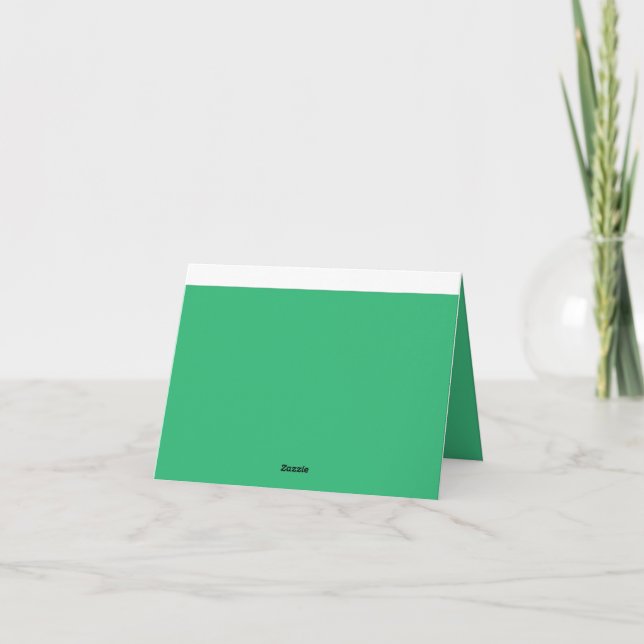Green Thank You Card | Elegant Minimalist (Back)
