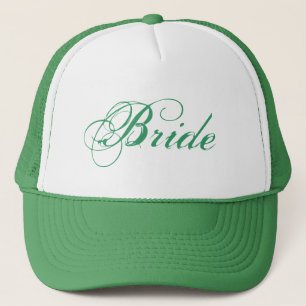 Green theme simple Bride hat