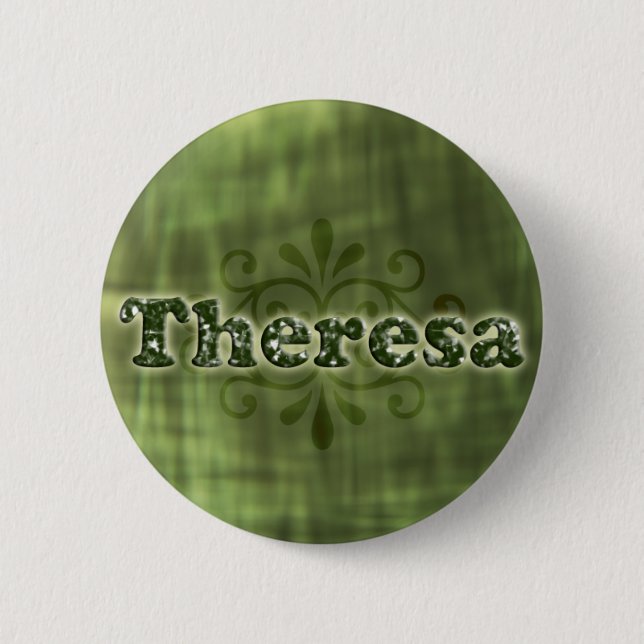 Green Theresa Button (Front)