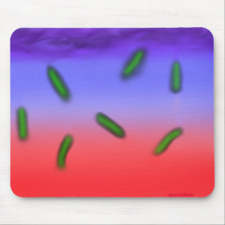 Green thermo bacteria mouse pad