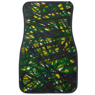 Green Thicket II Car Floor Mat