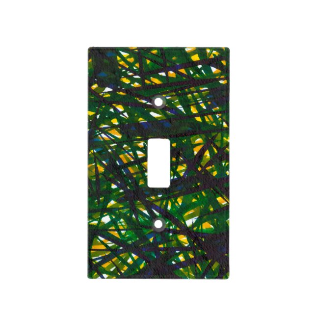 Green Thicket II Light Switch Cover (Front)