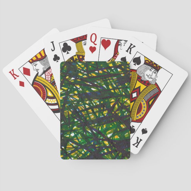 Green Thicket II Poker Cards (Back)