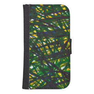 Green Thicket II Wallet Phone Case For Samsung Galaxy S4