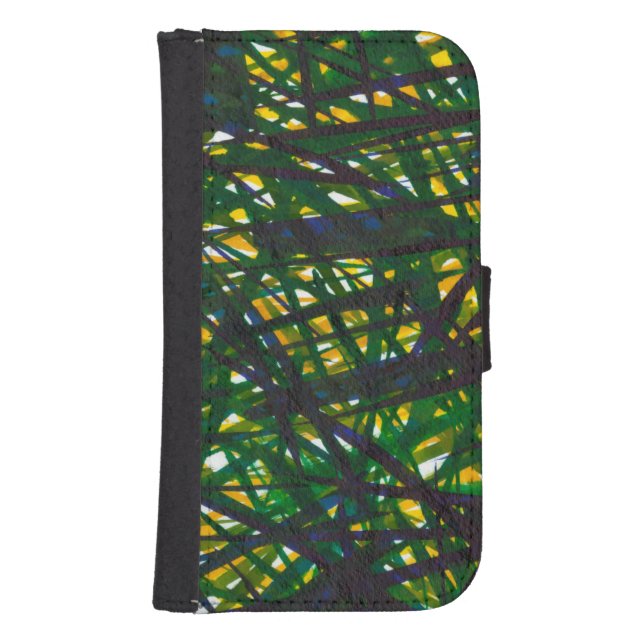 Green Thicket II Samsung Galaxy Wallet Case (Front)