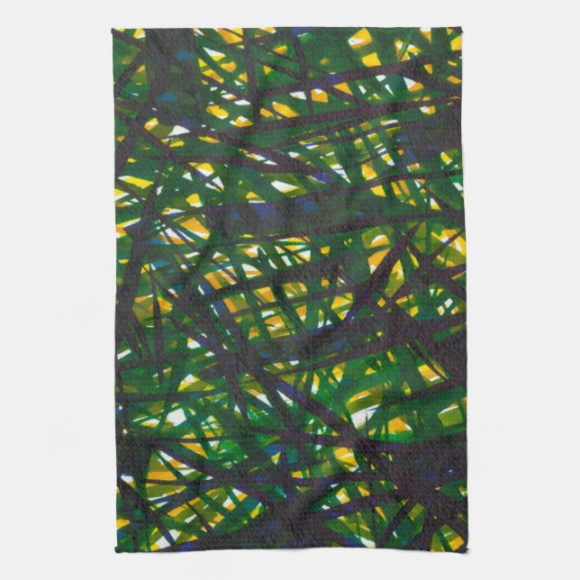 Green Thicket II Towel (Vertical)