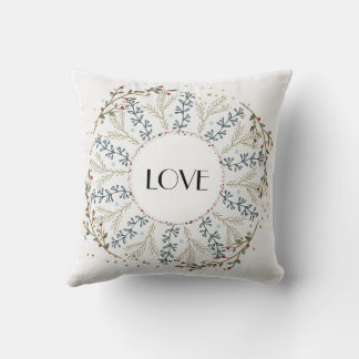 Green throw pillow