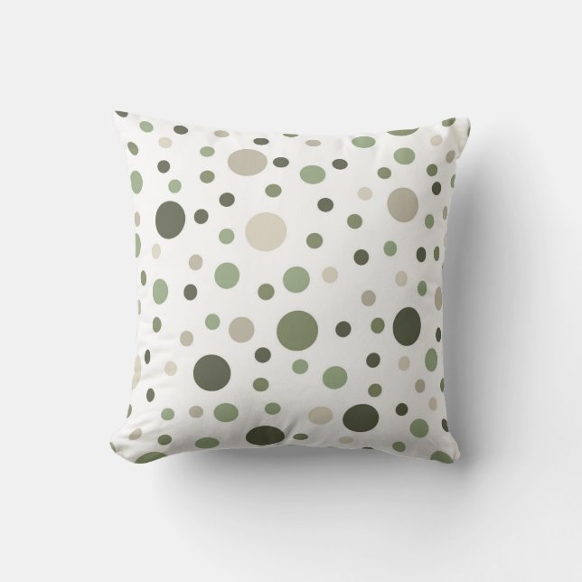 Green  throw pillow (Front)